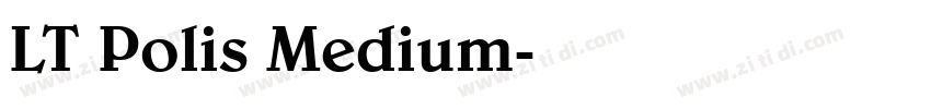 LT Polis Medium字体转换